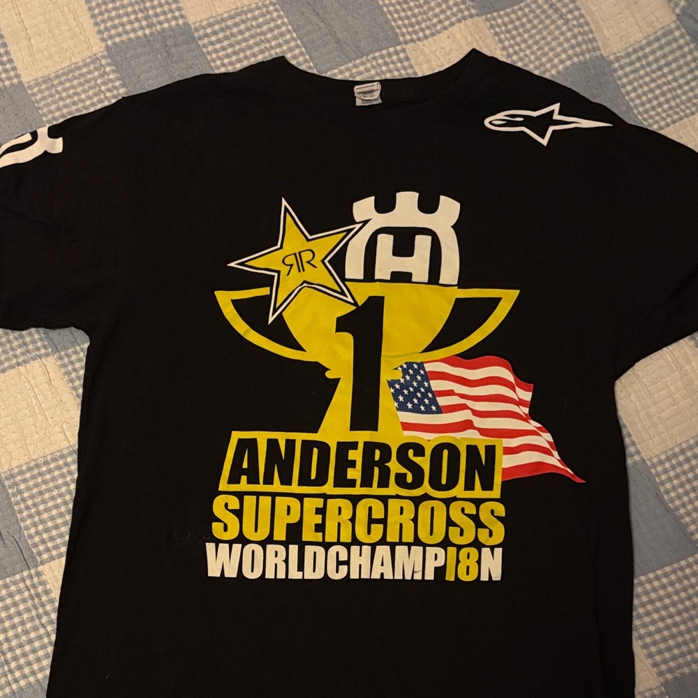 Anderson Black Supercross World Champion Tee 2018